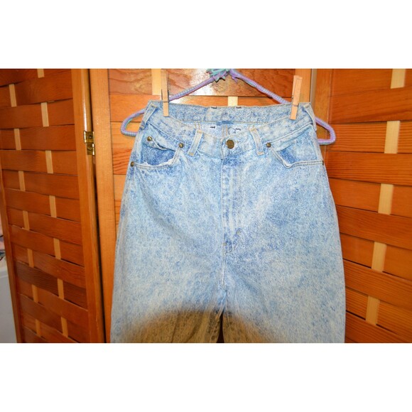 Vintage Blue Jeans Acid Wash,  High Waist, Peg Leg P. S. Gitano - Picture 2 of 6